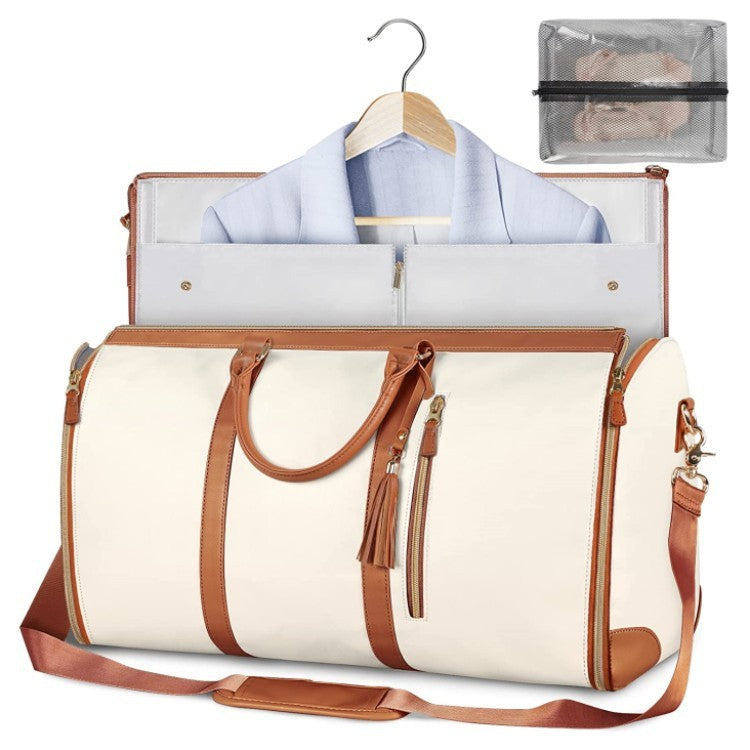Bolso de lona de viaje de gran capacidad Bolso para mujeres Bolsas plegables de traje
